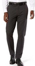 Mens Dress Pants Dockers Black Striped Slim Flat Stretch Signature $62-s... - £21.96 GBP