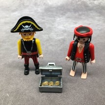 Playmobil Pirate Figures w/ Silver Chest &amp; Gold Coins - $7.83