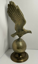 Large 12 inch Eagle on Globe earth wings spread united states vintage mc... - £36.76 GBP