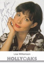 Lisa Williamson Hollyoaks Hand Signed Folded Cast Card Photo - $7.99