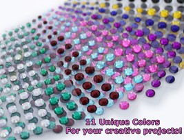 Self Adhesive Acrylic Rhinestones 3 Sizes Face Stick On Hair Gems Craft 480PCS - £10.37 GBP