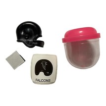 Atlanta Falcons Mini Helmet Magnet With Sticker And Stick On Magnet Strip - £2.52 GBP