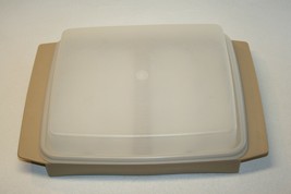 Vintage Tupperware 4 Piece Deviled Egg Keeper Carrier 723-2 Almond Beige... - $9.89