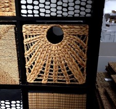 Ikea LUSTIGKURRE Basket Natural Water Hyacinth/Seagrass 12 ½ x 13 x 12 ½... - $39.50