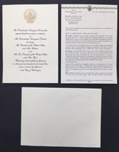 1993 Bill Clinton Presidential Inaugural Parade Invitation Envelope &amp; Papers - £22.72 GBP