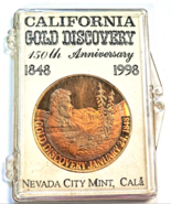 California Gold Discovery 150th 1848-1998 Anniversary Medal Mint in Package - £11.97 GBP