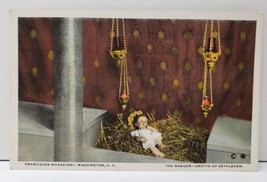 The Manger Grotto Of Bethlehem Franciscan Monastery Washington DC Postcard C13 - £2.95 GBP