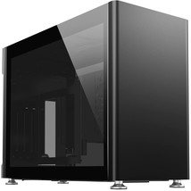 Jonsplus i100 Pro Mini-ITX Gaming Case, Black Magnesium/Aluminum Alloy, Tempered - £394.23 GBP