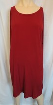 Michael Kors Womens Red Stretch  Dress Drop waist Sheath Size L - £15.98 GBP