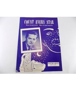 VINTAGE SHEET MUSIC 1950 COUNT EVERY STAR BY HUGO WINTERHALTER - £7.00 GBP