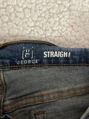 George Men's Athletic Straight Fit Blue Jeans 32x32 Medium Blue RN 52469 Item image 4