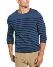 Zadig &amp; Voltaire Kennedy Crewneck Sweater Indigo Blue SFMK1106H-Size Small - $49.99