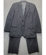 Town Craft 2 Piece Suit Men Multi Striped Custom Fit Single Breasted Not... - $49.50