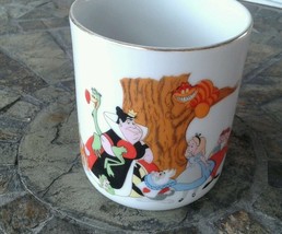 Walt Disney Productions Alice In Wonderland Porcelain Mug - Japan Vintage 3.5" - $24.26