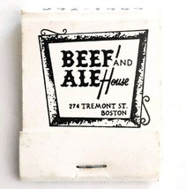 Beef And Ale House Restaurant Vintage Matchbook Boston Matches Unstruck E19F - £15.61 GBP