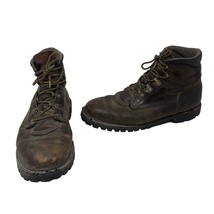 Red Wing 963 Work Boots Men&#39;s Size 9 D Electrical Hazard EH Brown USA Made - £142.25 GBP