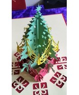 Christmas Tree with Presents 3D Kirigami Pop-up Christmas Card - $159.26 MXN
