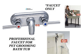 Master Equipment Pet Grooming Groomer Tub Bath Chrome Faucet Kit Bather Bathing - £84.88 GBP