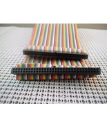 IDC Rainbow Wire Flat Ribbon Cable 64 Pins 48cm Length 2.54mm Pitch Type-C - £4.61 GBP+