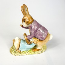 Beswick Beatrix Potter’s “Mr. Benjamin Bunny &amp; Peter Rabbit” Figurine - £15.63 GBP