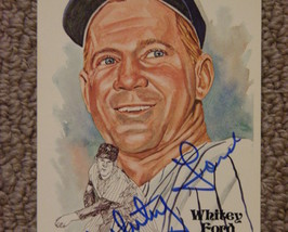 Whitey Ford Hof 1961 Wsc/Mvp Yankees &amp; Cy Signed Perez Steele L/E Card Psa/Dna - £93.81 GBP