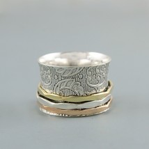 925 Sterling Argent Massif Argent Fait Main Pouce Anneau Bague Femme Fête - £55.37 GBP