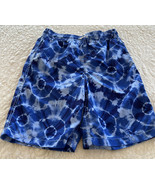 Old Navy Boys Blue White Tie Dye Swim Trunks Shorts Bottoms XL 14-16 - $175.68 MXN