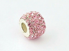 Brighton Mini Ice Diva Bead, Pink Crystals, J9391A, Fits Mini Only, New - £14.42 GBP