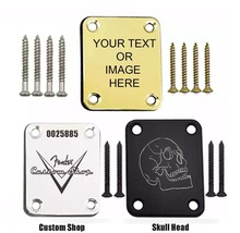 Guitar neckplate. Personalized Guitar neckplate for Fender and other brands - £14.94 GBP