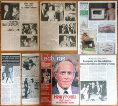 HENRY FONDA spain clippings 1960s/1980s magazine articles photos actor c... - $7.36