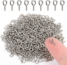 500PCS Small Screw Eye Pins, 4 x 8mm Small Eye Hooks for Jewelry Making,... - $13.16 CAD