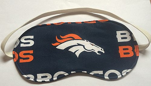 New Denver BRONCOS SLEEP MASK Eye Sleepwear Bedroom Nfl Football Clothes - $13.99