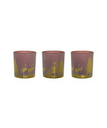 Glass Tea Light Holder with Woodland Scene (Set of 3) - $964.30 MXN