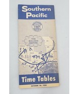 Southern Pacific Train Lines October 26 1958 Time Tables - Excellent con... - £6.22 GBP