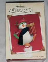 Hallmark Keepsake Mom Penguin with Present Christmas Ornament 2003  - $5.99