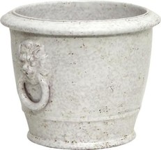 Cachepot Planter Vase SCAVO CLASSICO Tuscan Italian Lion Heads Rings Head Ring - £223.02 GBP