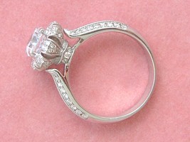 Antique Style .60ctw Diamond Crown Coronet Engagement Ring Mounting Set Your 1ct - £1,830.54 GBP