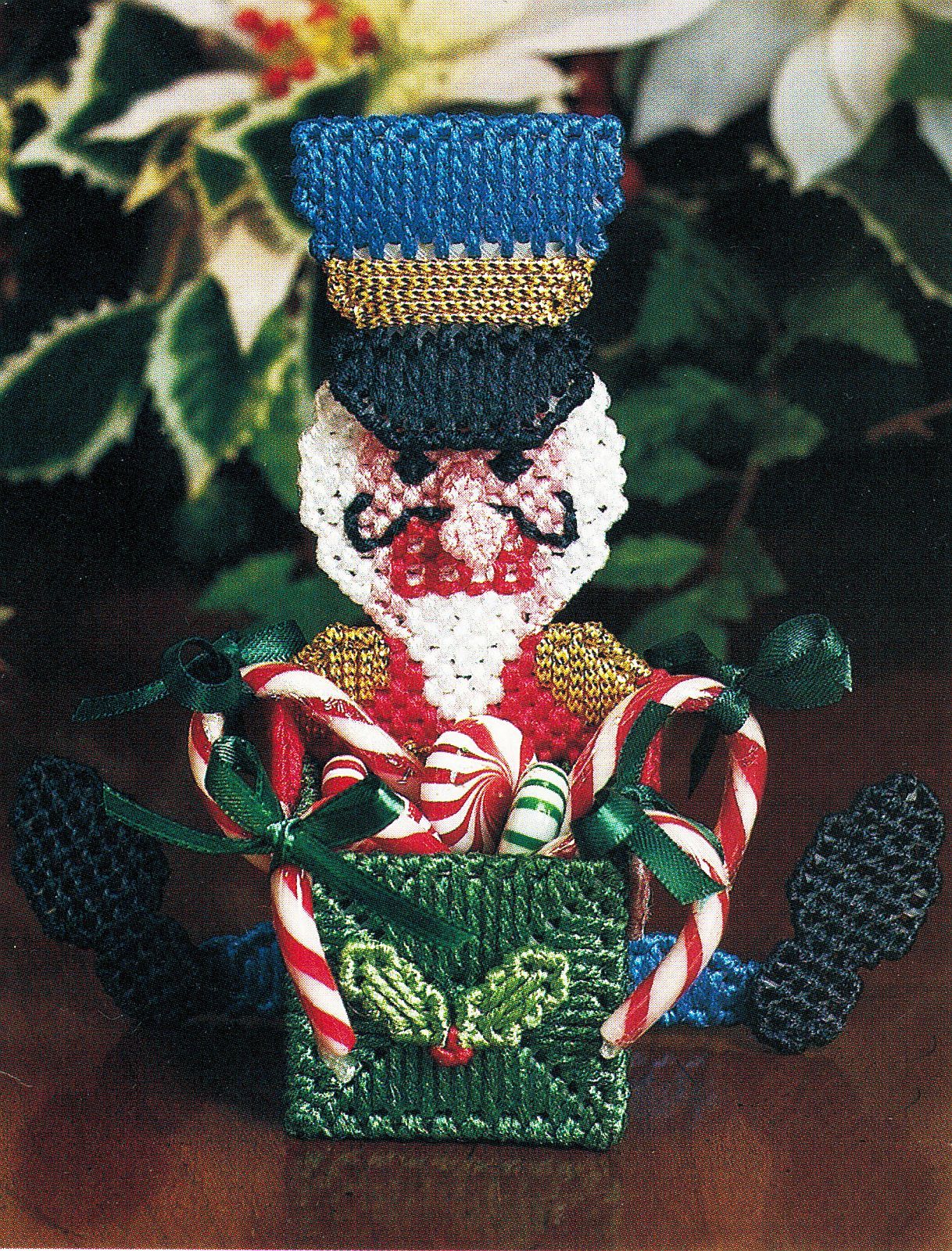 Plastic Canvas Nutcracker Doorstop Stocking Soldier Treat Match Holder ...