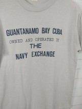 Vintage 70s 80s Guantanamo Bay Owned By the Navy Single Stitch T Shirt Sz L  - £43.95 GBP