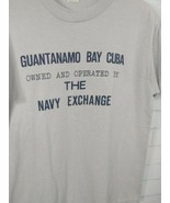 Vintage 70s 80s Guantanamo Bay Owned By the Navy Single Stitch T Shirt S... - £43.45 GBP