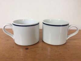 Pair Vintage Dansk Bistro Christianshavn Japan Porcelain Coffee Mugs Tea... - £39.30 GBP