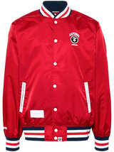 AAPE NOW Red Satin Stylish Look Varsity Jacket For Men Women - $3,931.52 MXN+