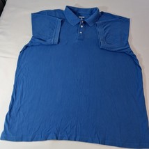 KINGSIZE Men's Blue Cotton Short Sleeve Polo Shirt Size 3XL Tall image 9
