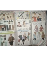 Simplicity And Mcalls Sewing Patterns 8 Lot 10w-20w Variety   - £11.72 GBP
