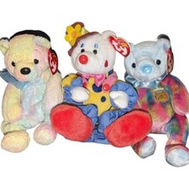 Ty Beanie Babies 3 Lot Featuring Retired Juggles,  Mellow, And March Bears - £29.39 GBP