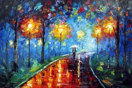 24x36 inches Romantic night  stretched Oil Painting Canvas Art Wall Decor mod103 - £89.74 GBP