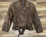 Vintage Adventure Bound By Wilson’s Women’s Brown Leather Jacket Lined S... - $71.24