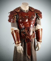 Celtic Dragon Leather Breastplate (Includes shoulder Pauldron and belt), leather - £561.07 GBP