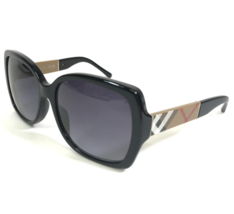 Burberry Sunglasses B4160 3433/8G Brown Nova Check Square Frames Purple ... - £88.74 GBP