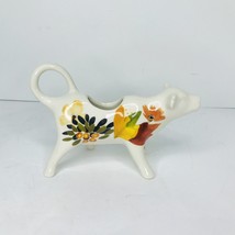 Pioneer Woman Rare Timeless Floral Cow Creamer HTF 7” Stoneware DW/MW Safe - £79.28 GBP